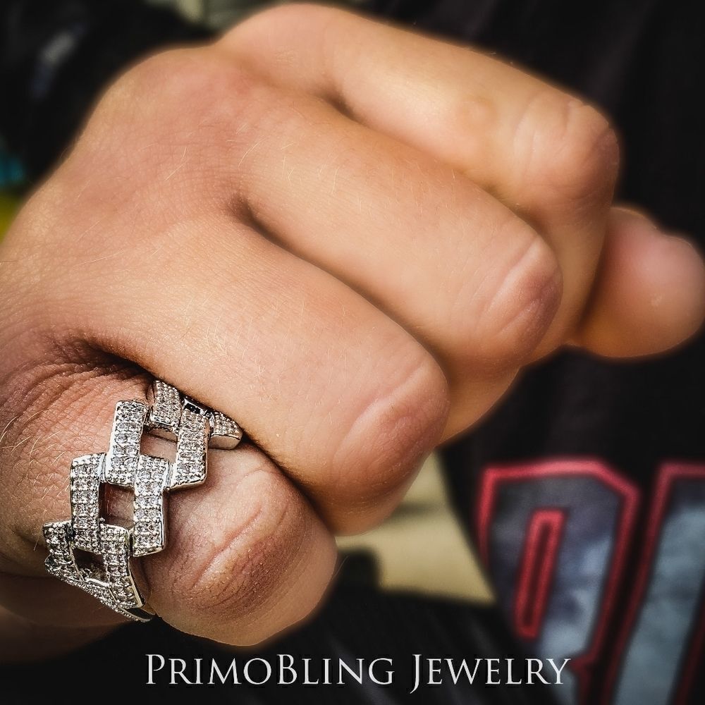Sharp Cuban Link Ring  - Picture 3 of 4